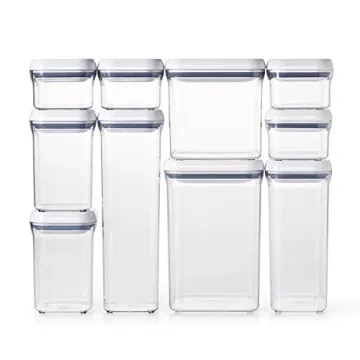 OXO Airtight Food Storage 10-Piece Set for Kitchen Organization