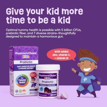 Physician's CHOICE Kids Probiotics - 7 Strains & Support