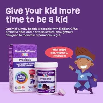 Physician's CHOICE Kids Probiotics - 7 Strains & Support
