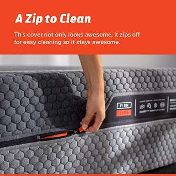 Layla 13” Hybrid Mattress, Flippable Between Firm & Medium Soft Comfort, Motion Minimizing (Queen)