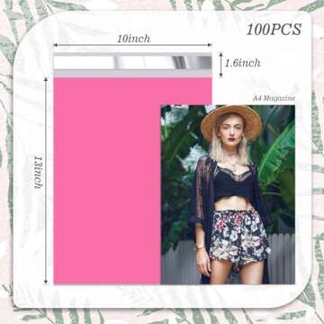 Vapulcio Poly Mailers 10x13 Inch - 100 Pcs Self Seal Shipping Bags Perfect for Secure Shipping