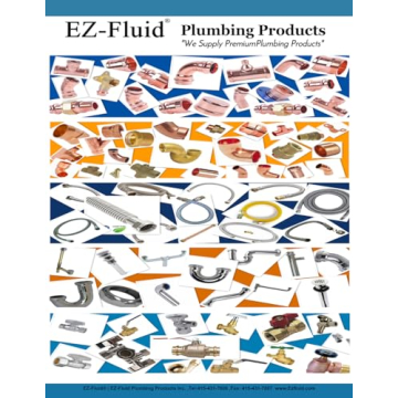 EZ-FLUID 1/4" Braided Water Line Connector Kit