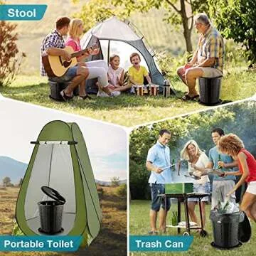 TRIPTIPS Portable Toilet - Adjustable, Lightweight & Versatile