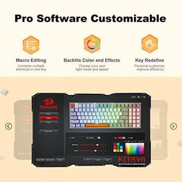 Redragon K63GWO Mechanical Keyboard - RGB Compact Wired