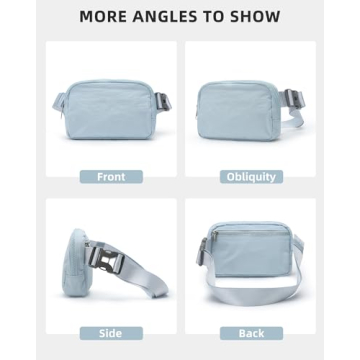 Stylish Light Blue Fanny Pack for Running & Sports