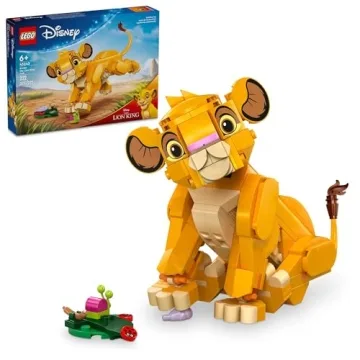 LEGO Disney Simba The Lion King Cub Buildable Toy Set for Kids - Creative Fun Gift 43243