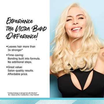 ULTRA BOND No. 2 Color-Safe Conditioner - Strengthen, Protect & Add Shine to Hair | Built-in Bonding Formula - Perfect for Lightened Hair, 10.1 Fl Oz