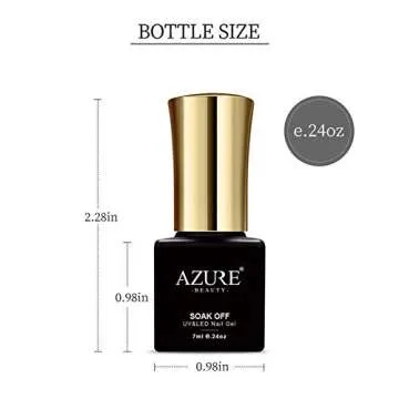 AZUREBEAUTY Gel Nail Polish Set with 8 Colors