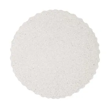 JONATHAN Y TBL1102B Louisa 19" Modern Art Deco Tambour Indoor/Outdoor Accent Table Art Deco, Minimalist, Contemporary, Bohemian, Mid-Century, Patio, Garden, Bathroom,Living Room, Cream Terrazzo Finish