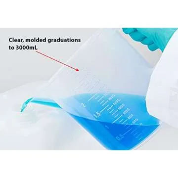 Durable Globe Scientific 3000mL Beaker for Labs