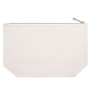 ELEGANTPARK Bride Bridesmaid Gifts Set of 5 Wedding Party Gifts for Maid of Honor Makeup Bag Bridesmaid Cosmetic Bag Canvas