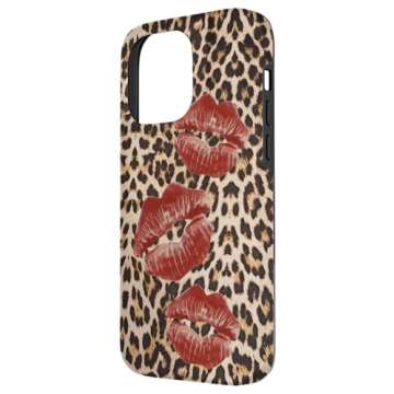 Stylish iPhone 14 Pro Max Cheetah Print Kiss Case with Premium Protection