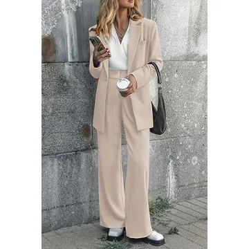 Elegant PRETTYGARDEN Women's Two Piece Office Outfit Set