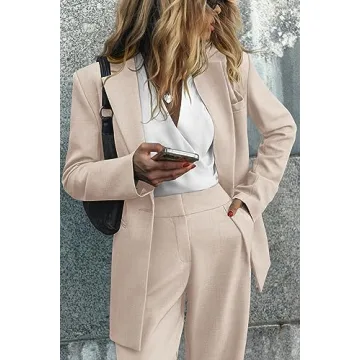 Elegant PRETTYGARDEN Women's Two Piece Office Outfit Set