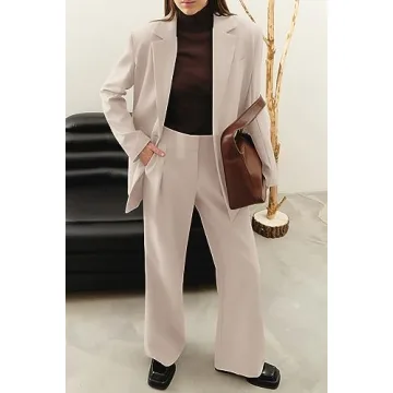 Elegant PRETTYGARDEN Women's Two Piece Office Outfit Set