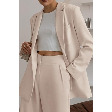 Elegant PRETTYGARDEN Women's Two Piece Office Outfit Set