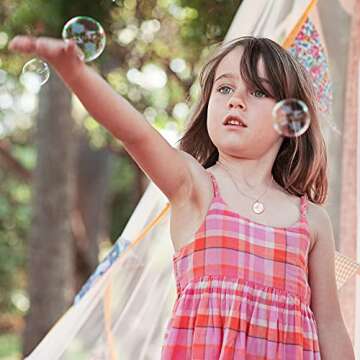 COZLANE Rose Gold Mother of Pearl Shell Pendant Necklaces | Double Sided Round Pendant Necklace Cute Pendant Necklaces for Women