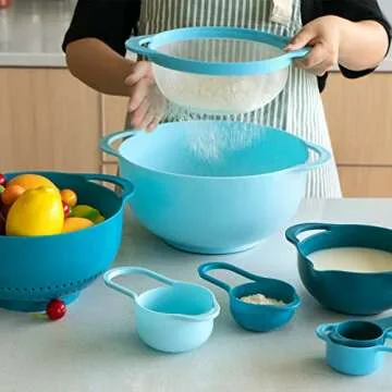 13 Pcs Mixing Bowls Set for Easy Kitchen Storage