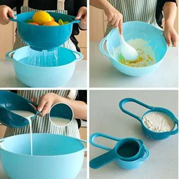 13 Pcs Mixing Bowls Set for Easy Kitchen Storage