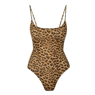 Narecte Sexy One Piece Bathing Suit for Women Tummy Control High Cut One Piece Swimsuit Womens Leopa...