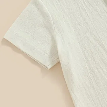 Shop the Karuedoo Toddler Summer Cotton Linen Outfit Set