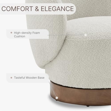 KISLOT Swivel Accent Chair Stylish Comfort for Any Space