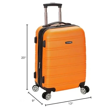 Rockland 20-Inch Orange Hardside Expandable Luggage