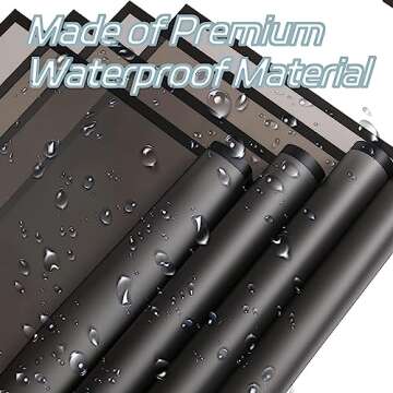 VOWOVOSDAY Waterproof Floral Wrapping Paper 20 Pcs 23x23Inch