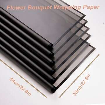 VOWOVOSDAY Waterproof Floral Wrapping Paper 20 Pcs 23x23Inch