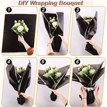 VOWOVOSDAY Waterproof Floral Wrapping Paper 20 Pcs 23x23Inch
