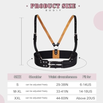 Plus Size Women’s Waist Leather Harness for All Occasions