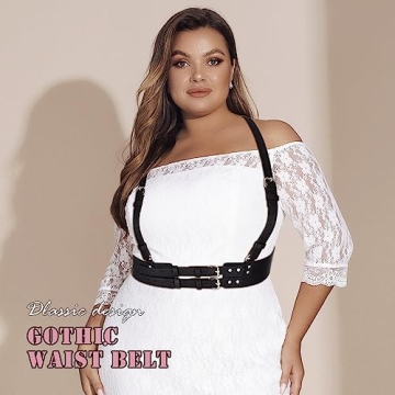 Plus Size Women’s Waist Leather Harness for All Occasions