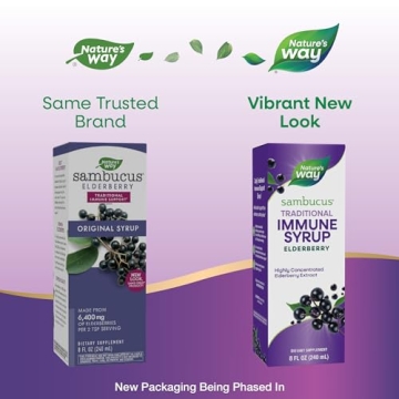 Nature's Way Sambucus Elderberry Immune Syrup 8 Oz