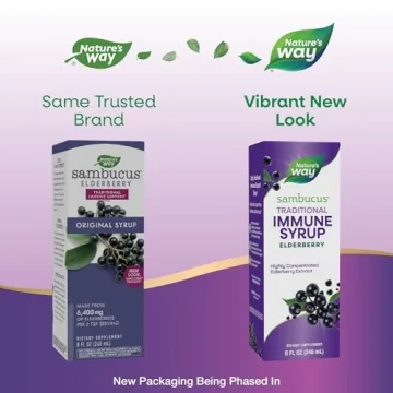 Nature's Way Sambucus Elderberry Immune Syrup 8 Oz