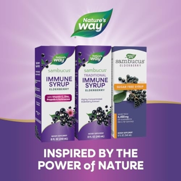 Nature's Way Sambucus Elderberry Immune Syrup 8 Oz
