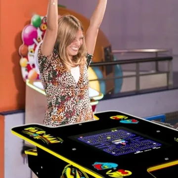 Arcade1Up PAC-MAN Arcade Game Table for Family Fun