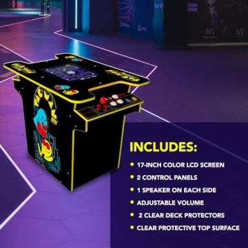 Arcade1Up PAC-MAN Arcade Game Table for Family Fun