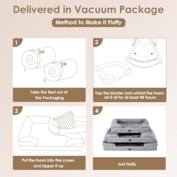 EHEYCIGA Extra Large Orthopedic Dog Bed with Waterproof Cover