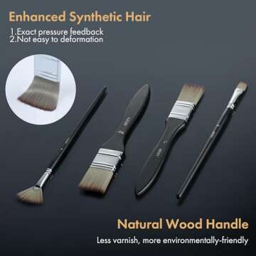 ARTIFY Professional Paint Brush Set for All Mediums