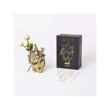 Seletti Love in Bloom Gold Vase