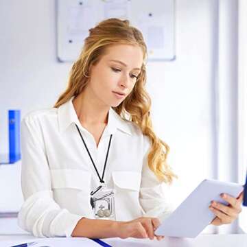 BESARME Waterproof ID Holders with Lanyard - 3 Pack