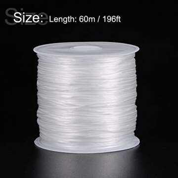 uxcell Stretchy Elastic String for Bracelet Crafting and DIY Projects