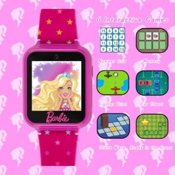 Barbie Smartwatch with Camera & Games for Kids 3-10