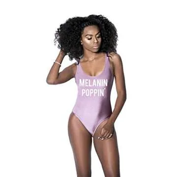 Midnight Wave Swim Melanin Poppin' Monokini (Large, Rust)