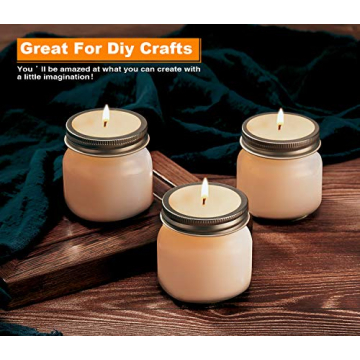 Premium Rainforce Mason Jars 8 oz 30 Pack for Canning