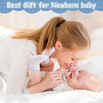 Janmercy 20 Pair Preemie Socks for Newborns - Unisex Style