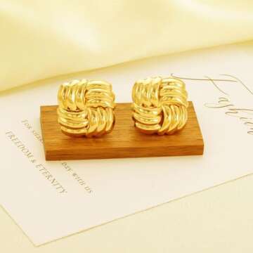 Gold Statement Earrings for Women - Trending & Elegant