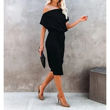 Ezbelle Women's Off-The-Shoulder Summer Dress 2025