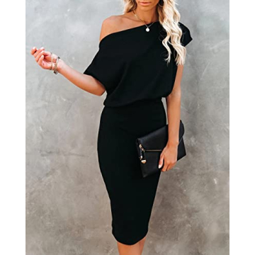 Ezbelle Women's Off-The-Shoulder Summer Dress 2025