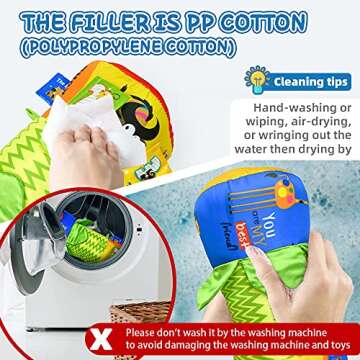 Baby Tummy Time Pillow Toys For 3-6 Months, Newborn 2 3 Month Old Baby Toys Development Pillow Prop, Infant Toys For 2 3 4 5 6 Months+, Ergonomic Design Perfect Toys For Infant 0-3 & 3-6 Months